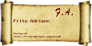 Frits Adrienn névjegykártya